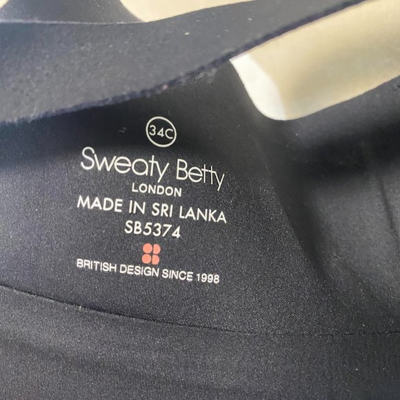 Sweaty Betty All Train Sports Bra in Black Size 34C - Picture 6 of 9